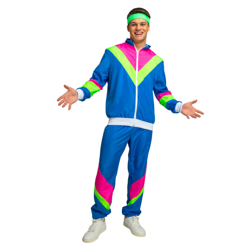 80s Shell Suit Mens Fancy Dress Costume