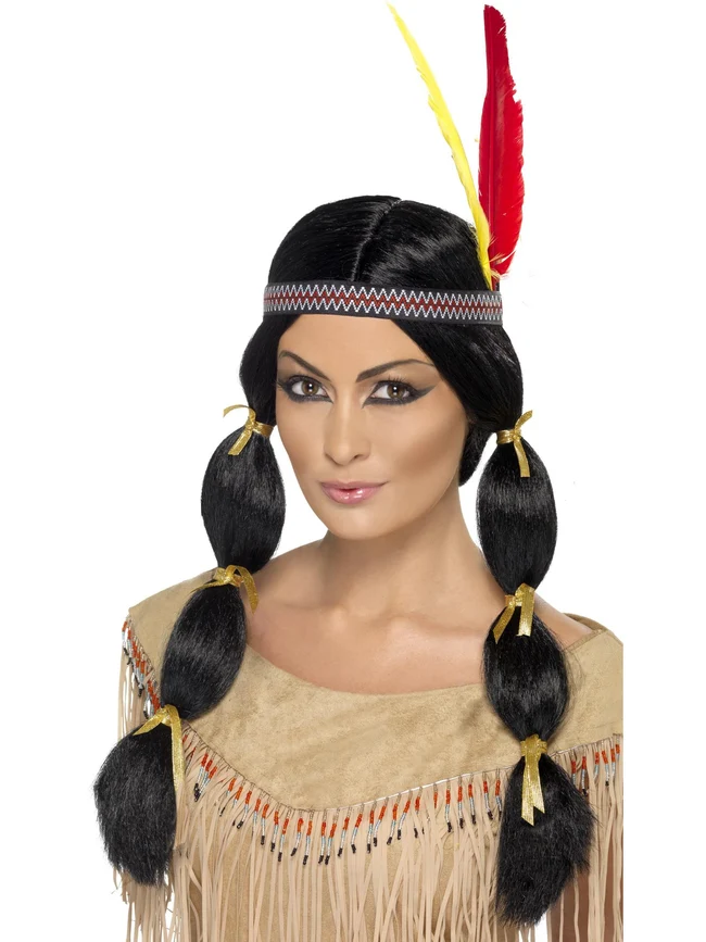 Native American Inspired Black Wig