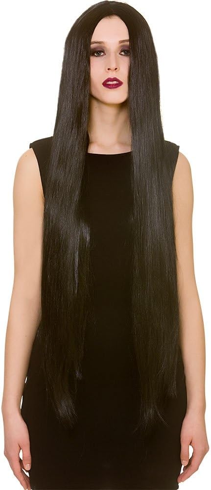 Classic Extra Long Black 39inch Wig