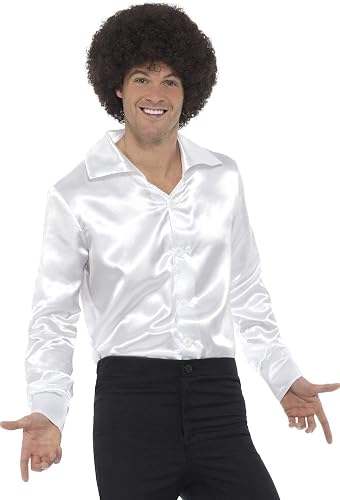 60's White Shirt Men's Fancy Dress Costume