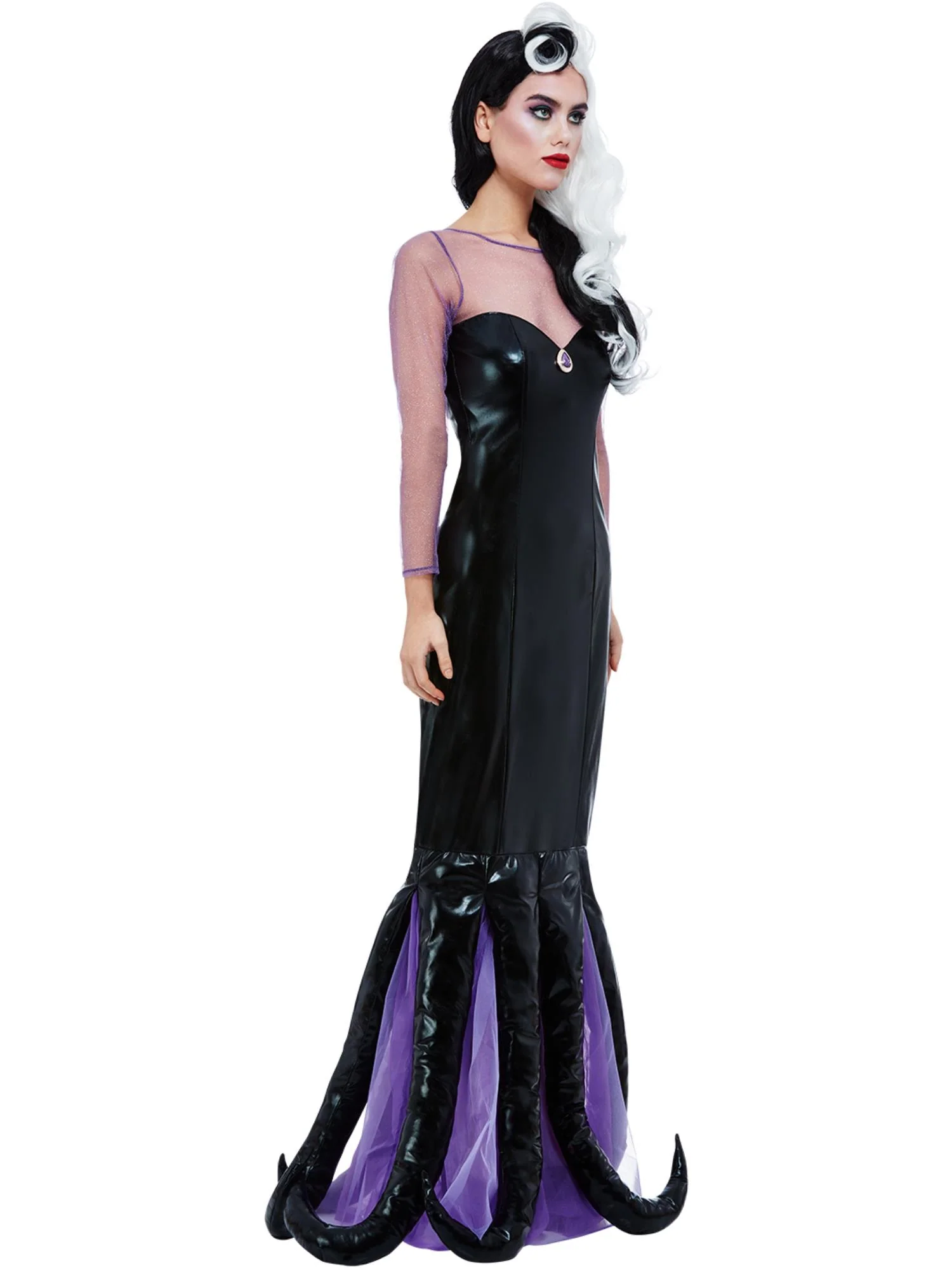 Evil Sea Witch (Ursula) Ladies Halloween Fancy Dress Costume - Image 2