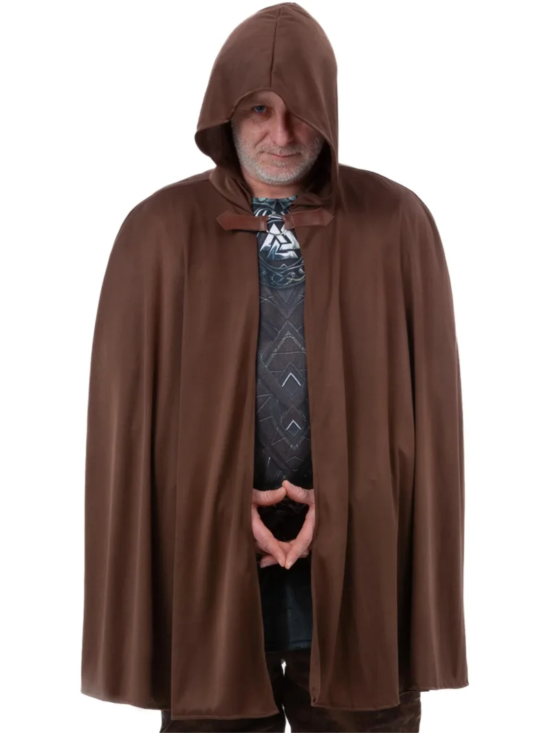 Brown Historical Cape Unisex Fancy Dress Costume