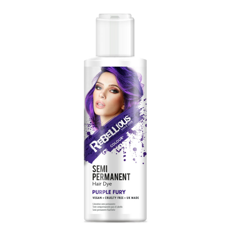 Rebellious Semi Permanent Hair Dye Purple Fury