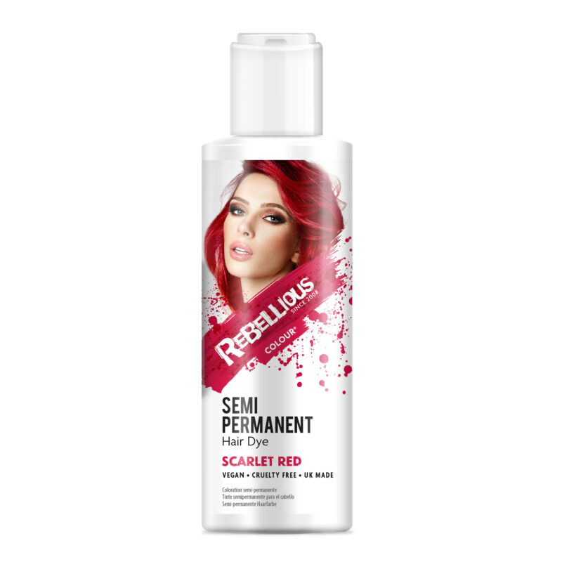 Rebellious Paint Glow Semi-Permanent Hair Dye Scarlet Red