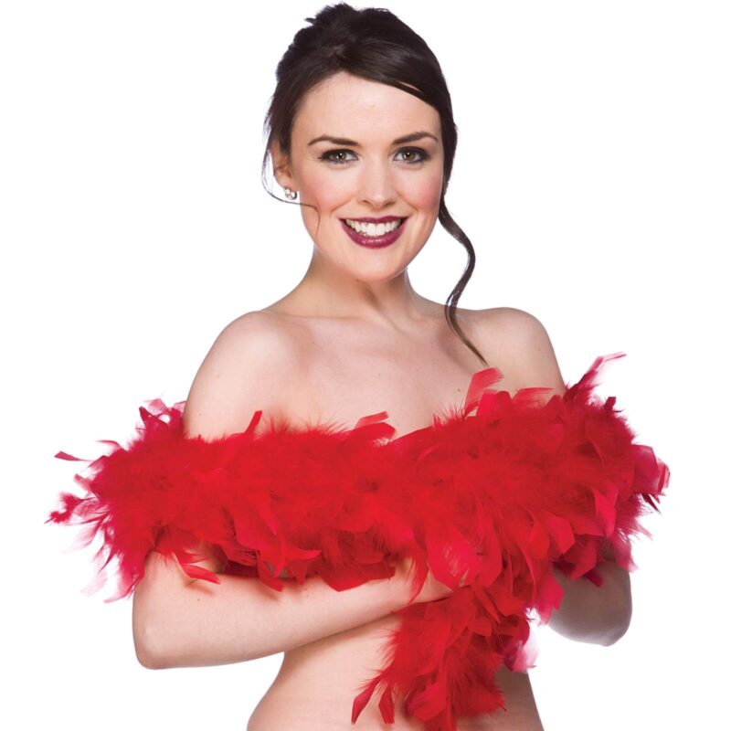 Red Feather Boa 60g