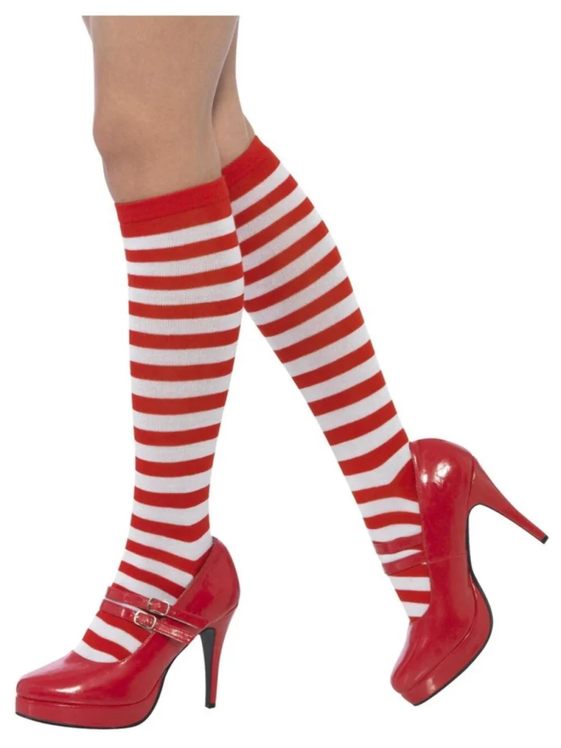 Red/White Striped (Wally) Socks