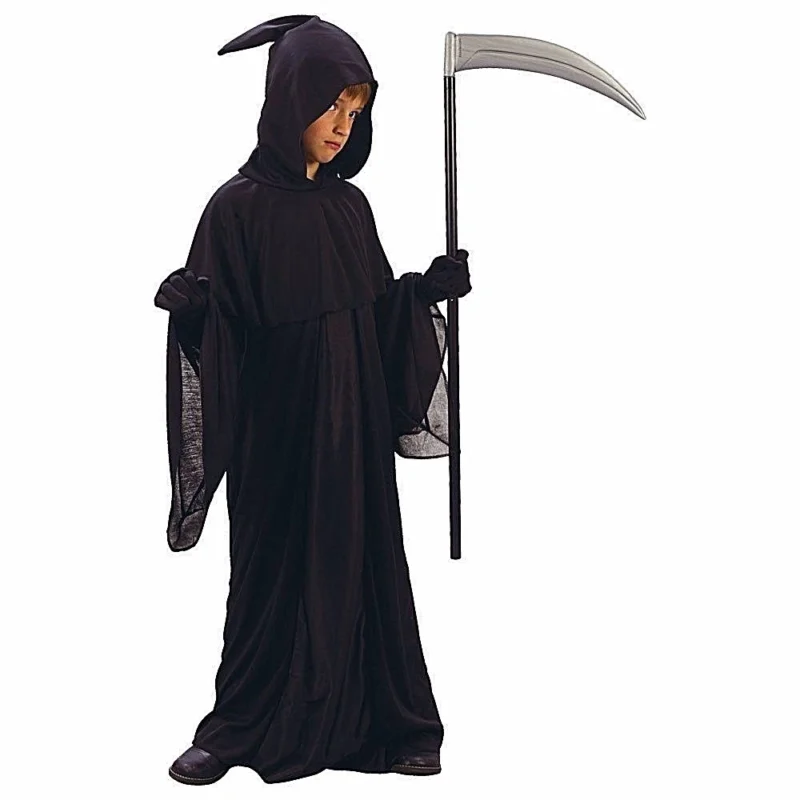 Grim Reaper Childrens Halloween Fancy Dress Costume