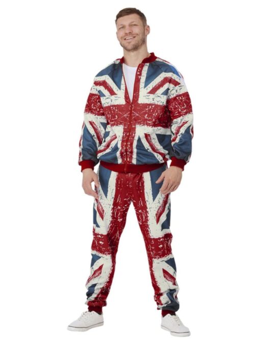 England Tracksuit Mens Fancy Dress Costume