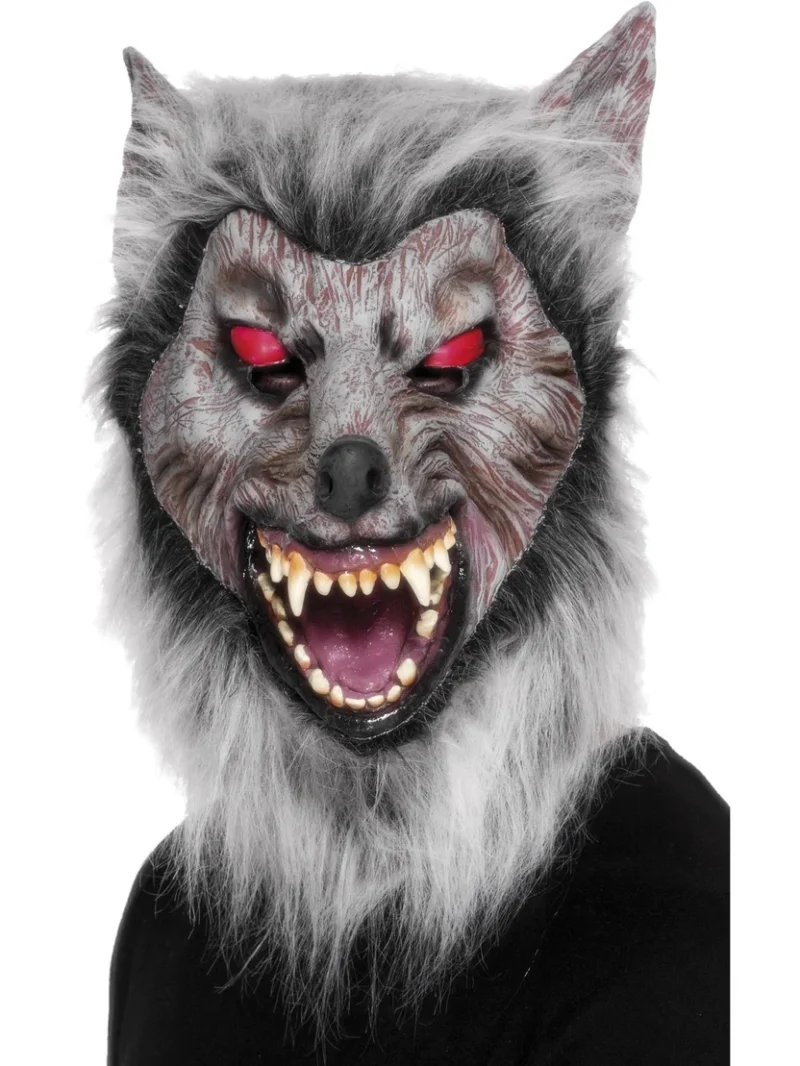 Prowler Wolf Mask with Hair