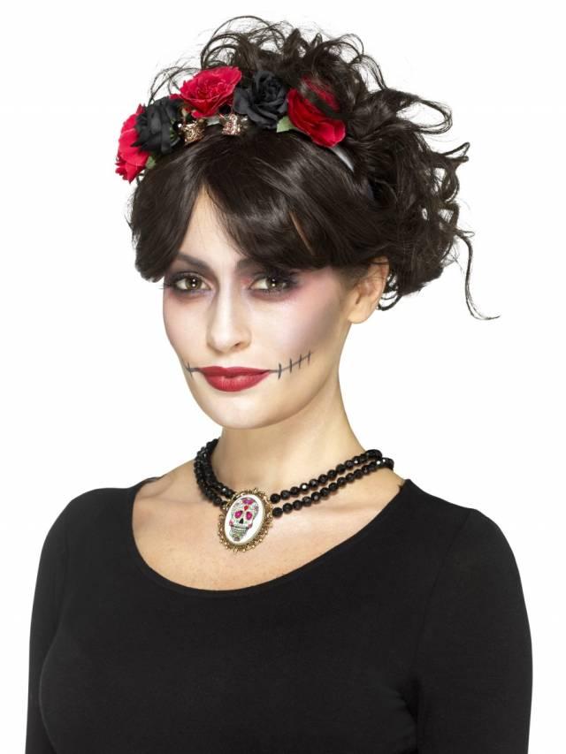 Day Of The Dead Beaded Choker