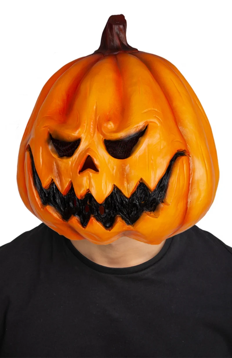 Full Latex Pumpkin Head
