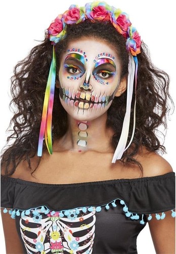 Smiffys Bright Day Of The Dead Make Up Kit
