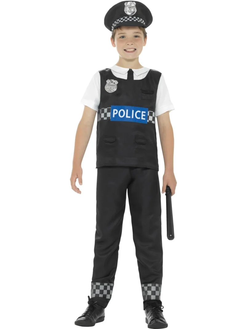 Cop Childrens Fancy Dress Costume