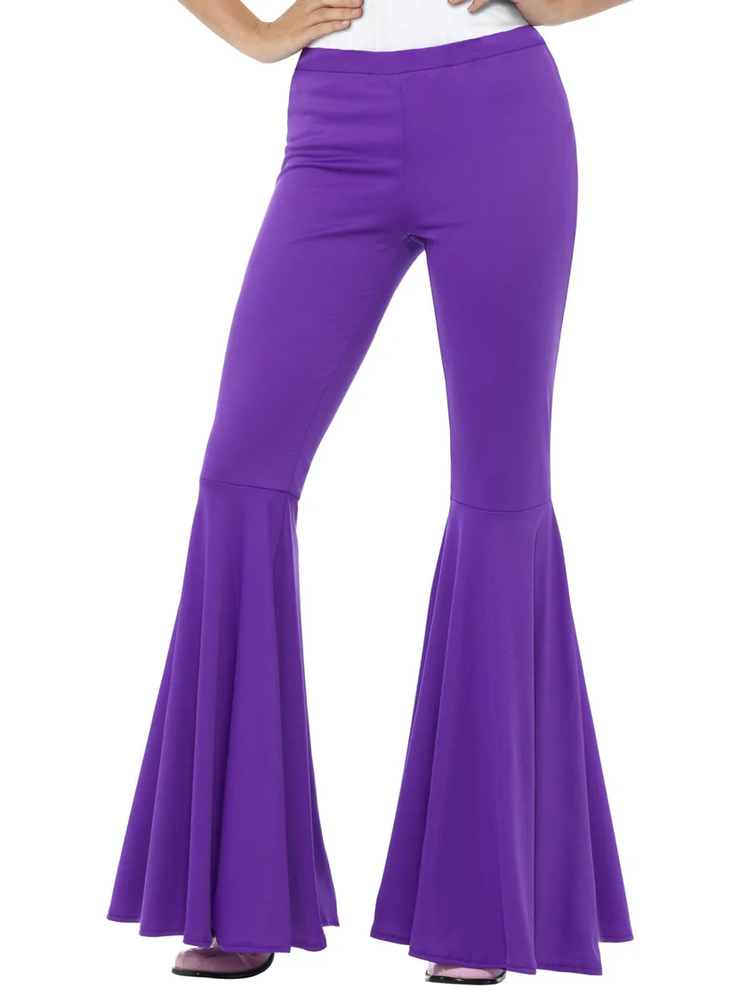 Purple Flares Ladies Fancy Dress Costume
