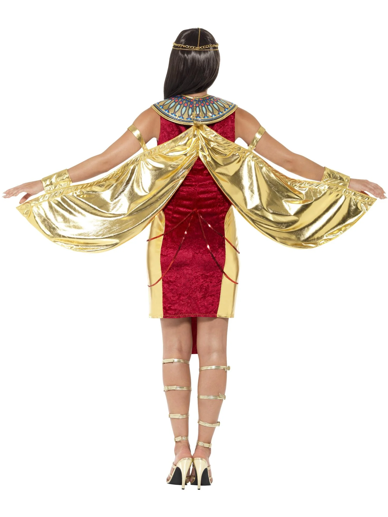Egyptian Goddess Halloween Ladies Fancy Dress Costume - Image 4