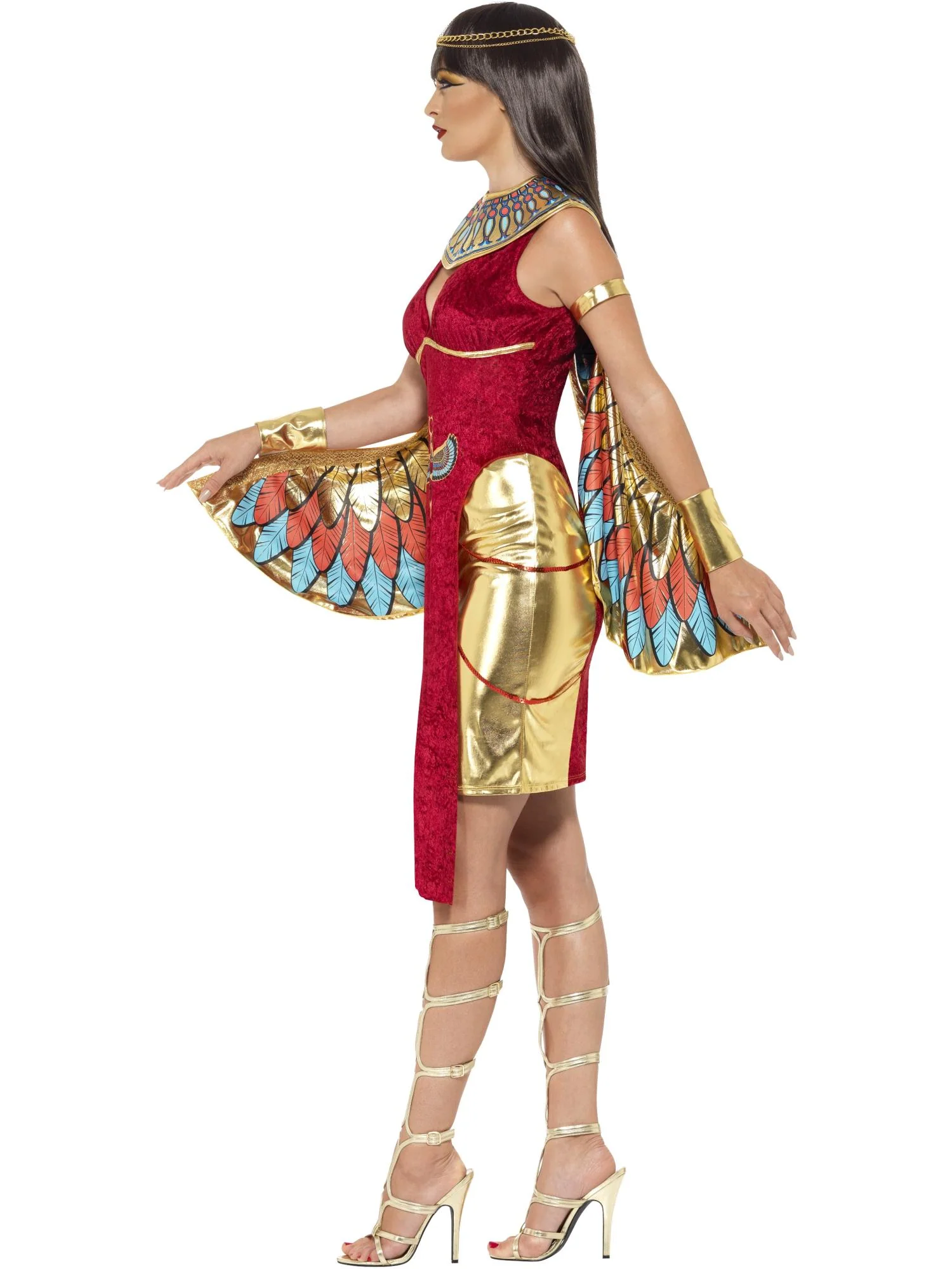 Egyptian Goddess Halloween Ladies Fancy Dress Costume - Image 3