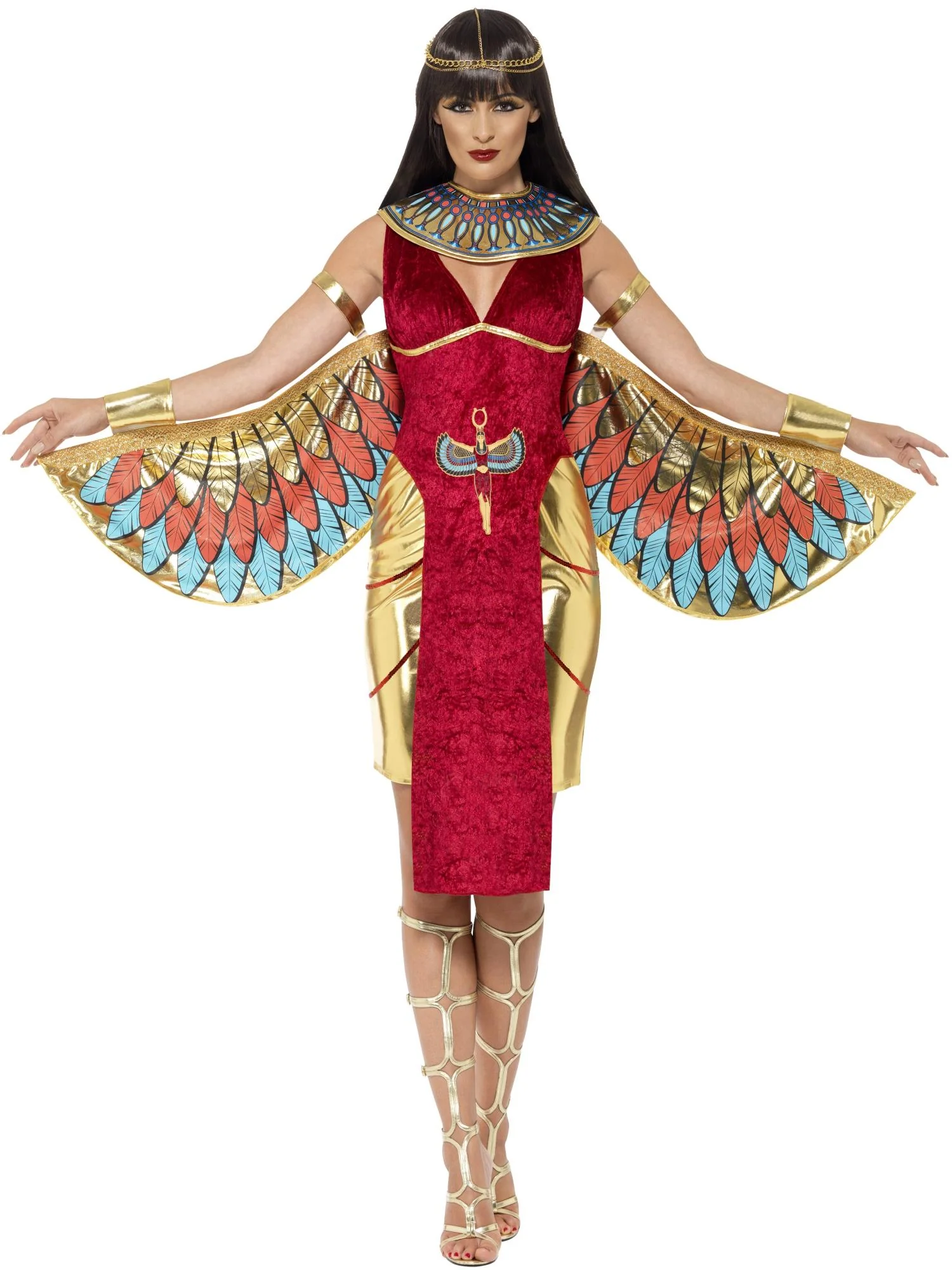 Egyptian Goddess Halloween Ladies Fancy Dress Costume