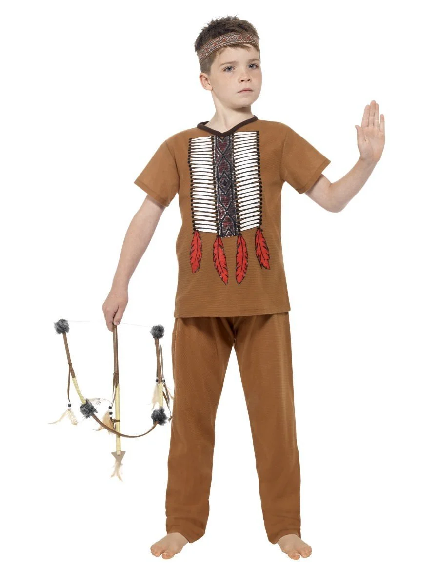 Native Indian Warrior Childrens Fancy Dress Costume